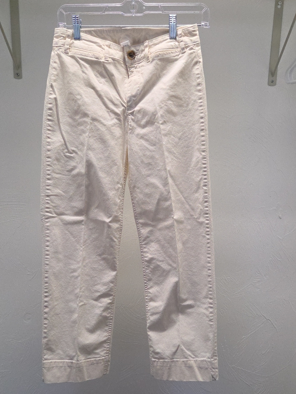 Old Navy Cream Colored Cotton Pants Womens Size 2